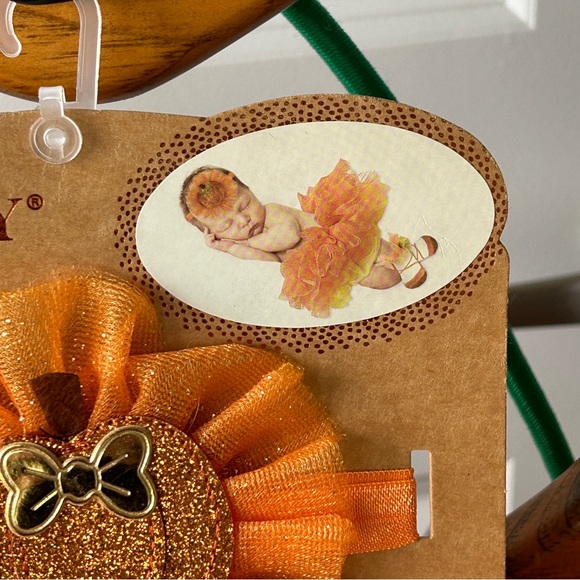 Elly & Emmy First Halloween Photo Op 3 Piece Set Orange Tutu - Picture 10 of 13